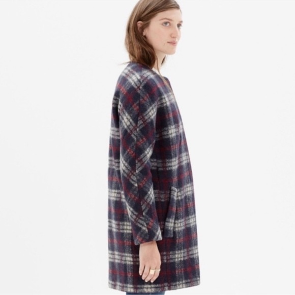Madewell Plaid Wool Estate Coat - Picture 2 of 10